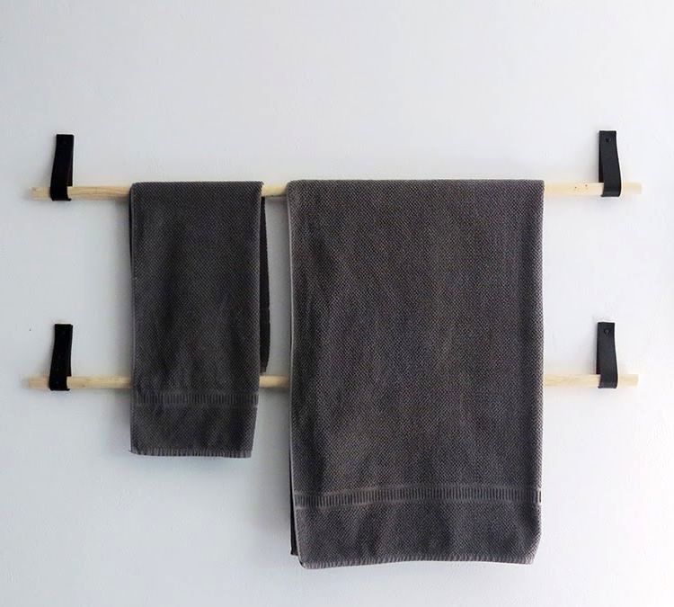 towel holder with own hands