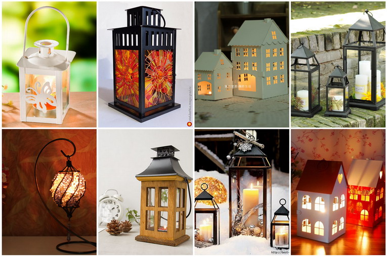 Inspiration of the day: candle lanterns for home decor and giving a photo