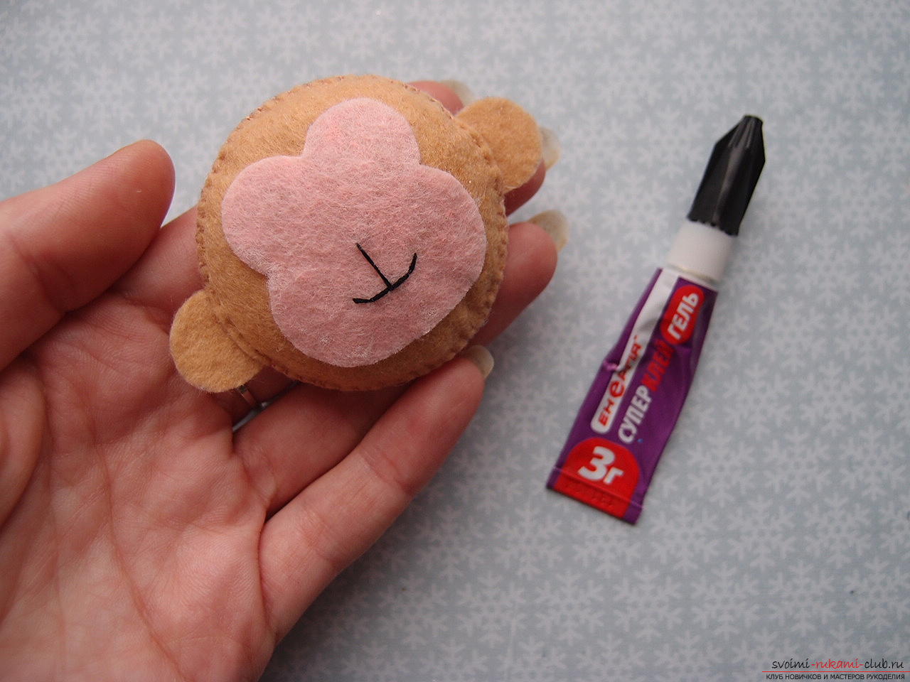 This master class will teach you how to make a toy out of felt - a monkey .. Photo # 8