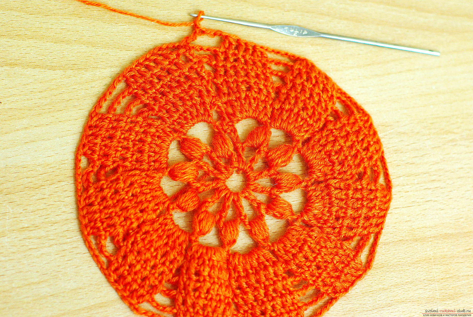 Photo to a lesson on crochet napkins. Photo №6