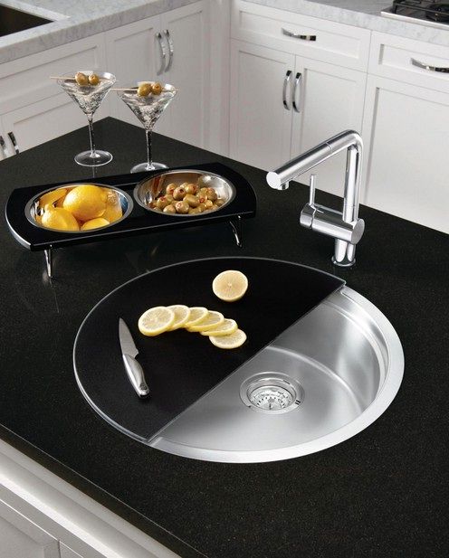 chopping board for round sink