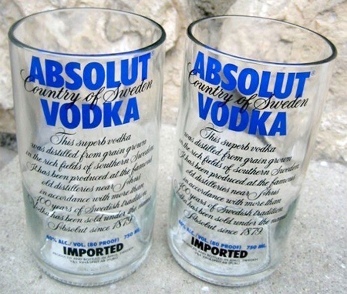 Gläser aus Glasflaschen
