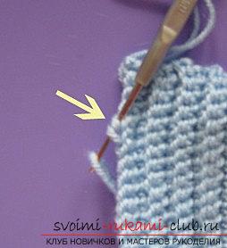How to make a children's socks with their own hands for beginners - lessons in knitting clothes. Photo Number 11