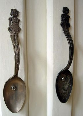 unusual door handles from spoons