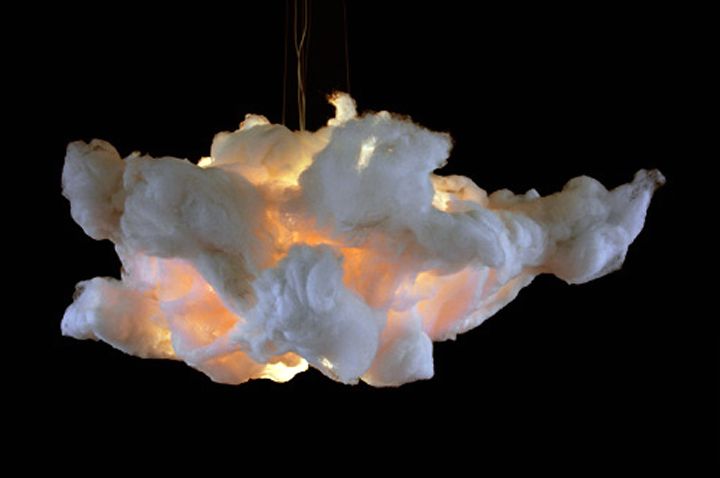 Light fixtures in the form of a cloud Le Nuage from Wout Wessemius