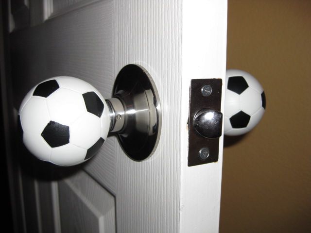 dveřní kliky - fotbalové míče