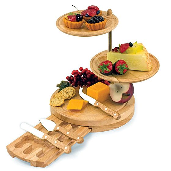 set of cutting boards and plates