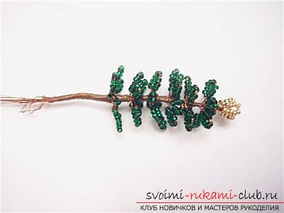 Detailed step-by-step master classes on weaving of fir-trees from beads .. Photo # 7