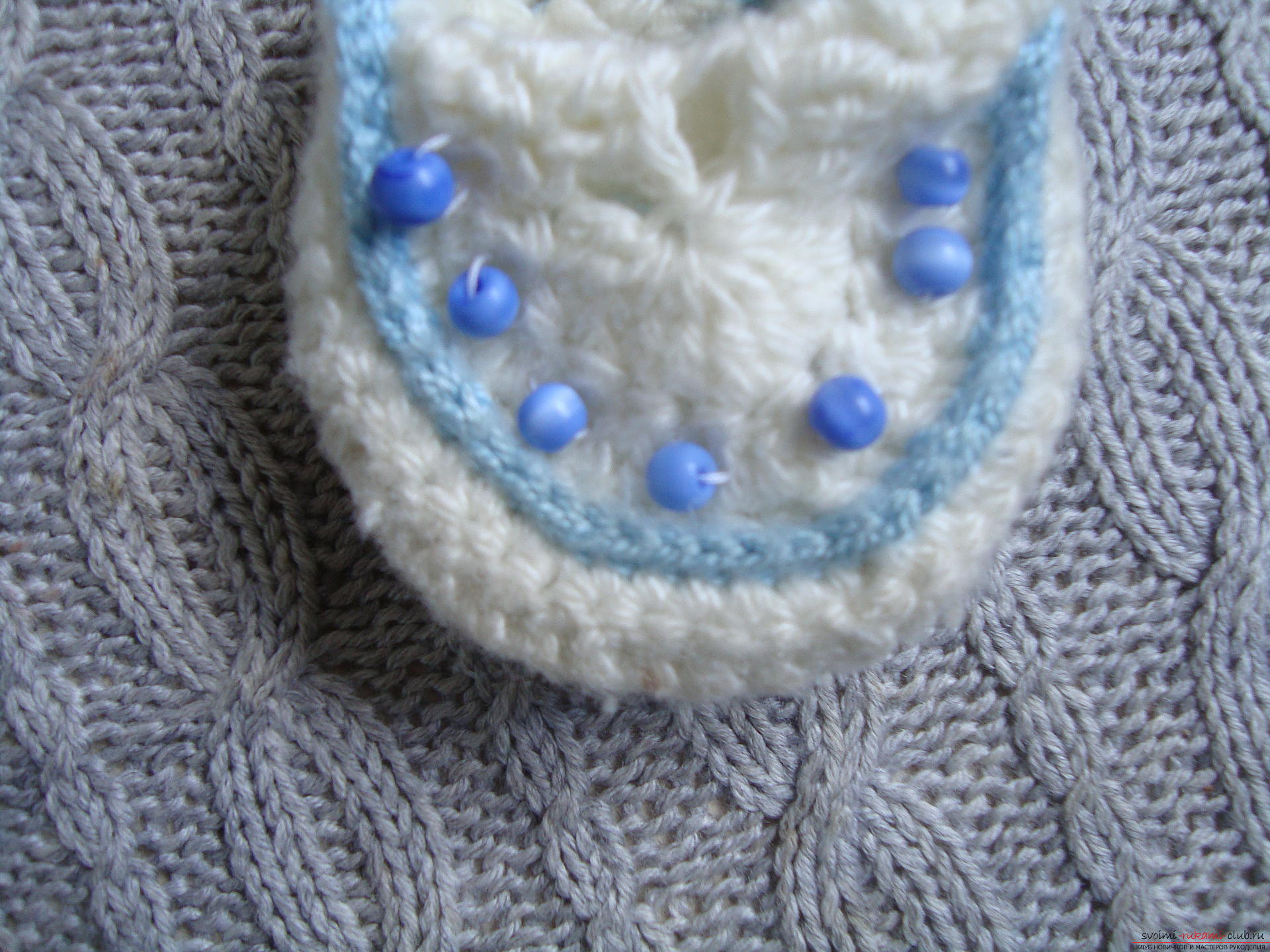 Photo to a lesson on crocheting pinets for a boy. Photo №5