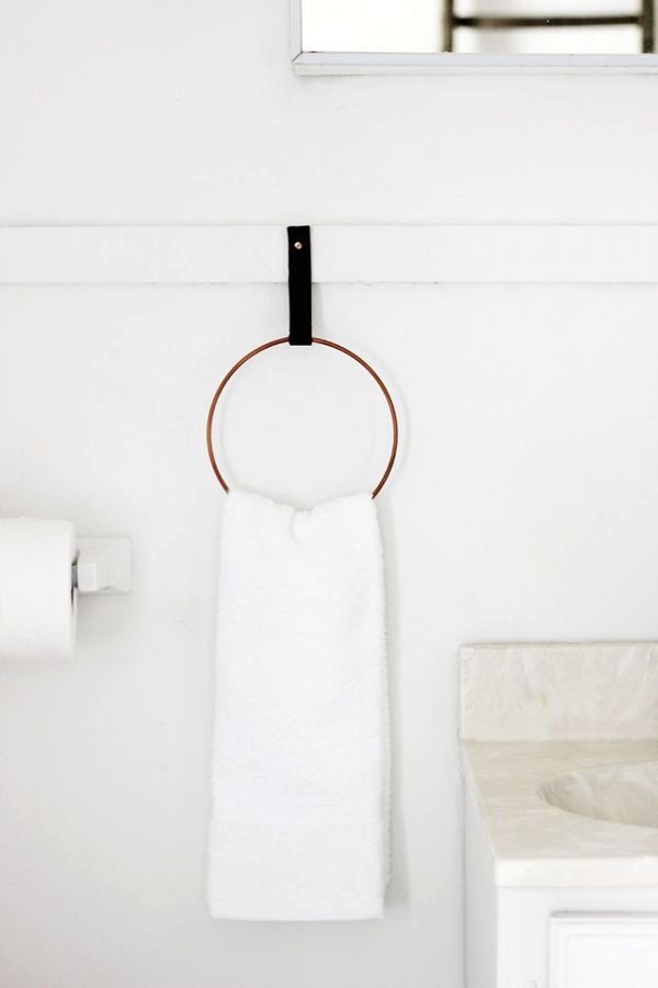 the holder for towels in the form of a ring