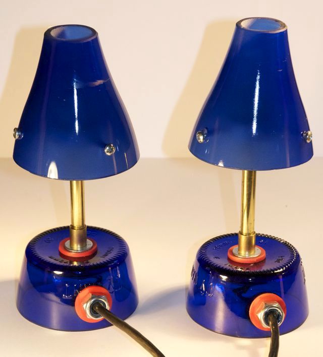 table lamps from glass bottles