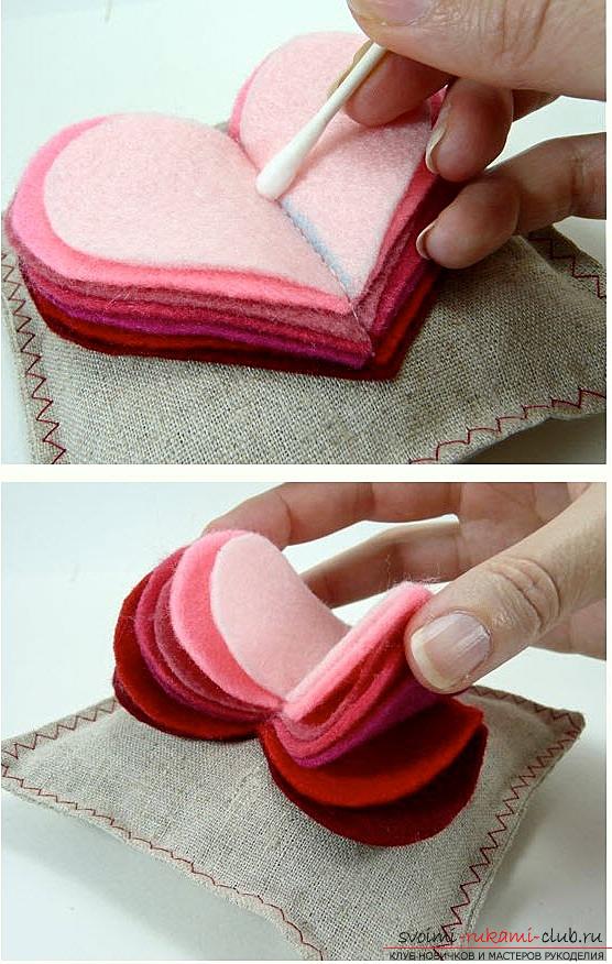 How to make an original gift to a guy by February 14, step by step creation of a fragrant sachet and bag with 10 reasons for love. Photo Number 9