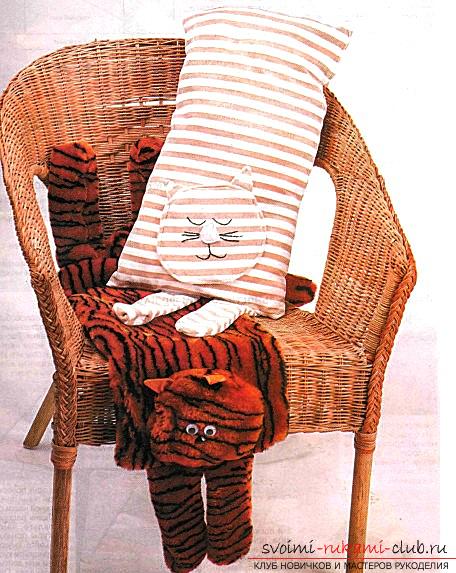 Recommendations for making a tiger-pillow with their own hands .. Picture number 3