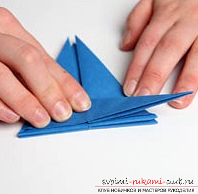 Blue dragon origami. Photo # 23