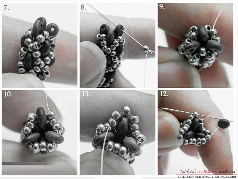 How to create a tourniquet from beads, different techniques of weaving and knitting of plaits, step-by-step photos and a detailed description of the work. Photo №25