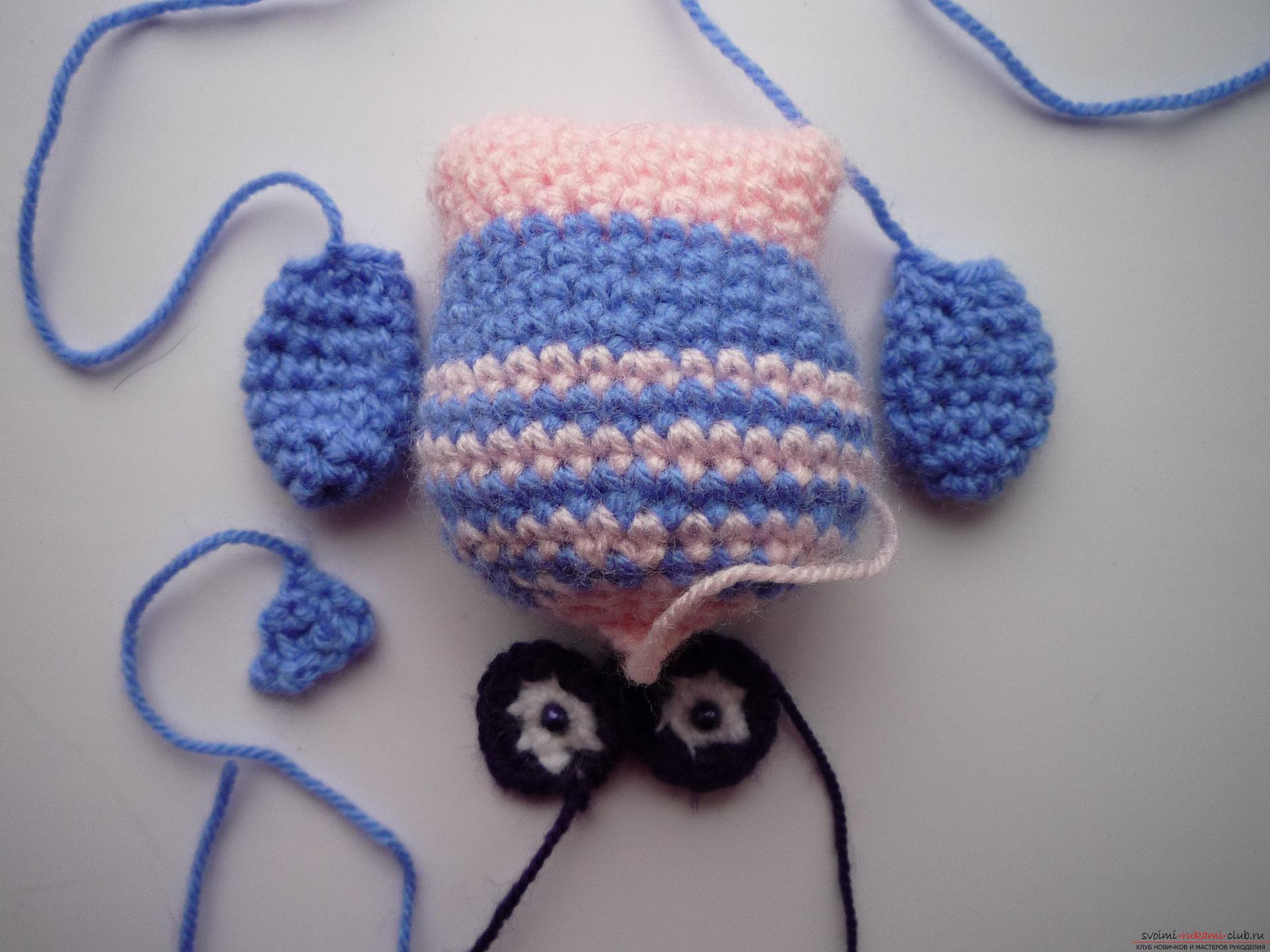 A detailed master-class will teach how to crochet a toy - an amenity in the amigurumi style. Photo Number 11