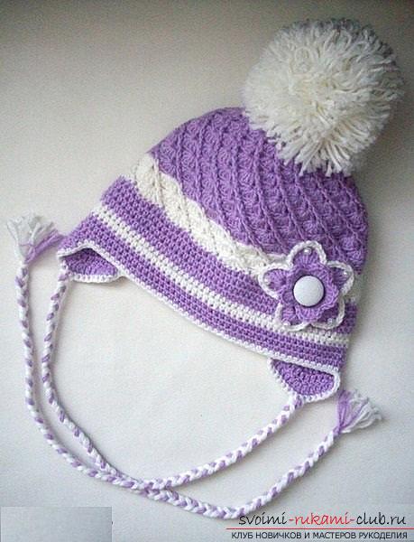 How to tie an autumn hat with your own hands for girls, detailed diagrams, a photo and a description of the work. Photo №1