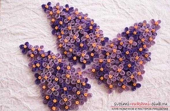 A unique lilac quilling of a flower of luck - a master class. Picture №3