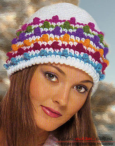 An original cap crocheted. Picture №3