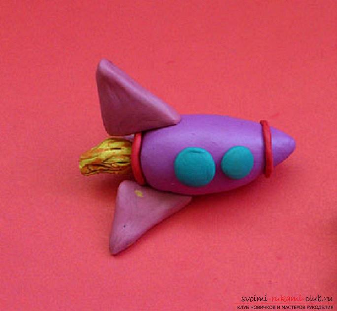 The theme of space in children in classes on modeling and creation of hand-made articles. Photo №6