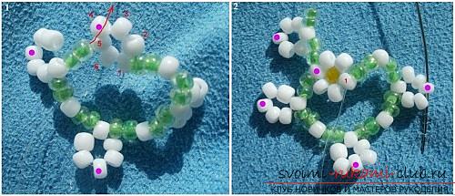 Свободни схеми и майсторски класове с снимка за тъкане на бижута и мъниста. Снимка # 5