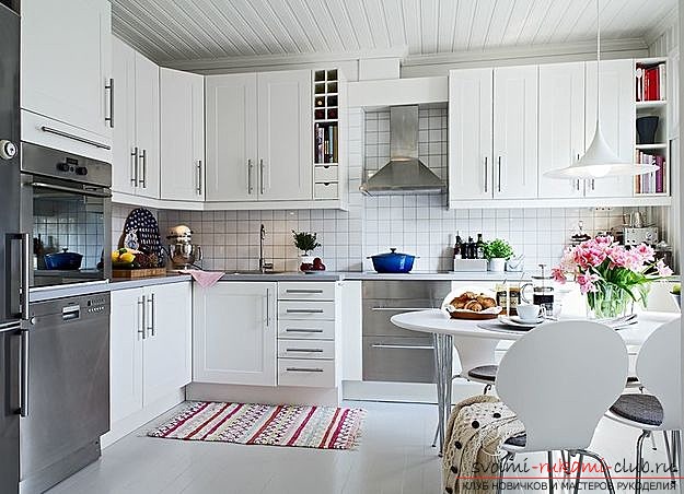 photo examples of interiors of kitchens in the Scandinavian style. Photo №1