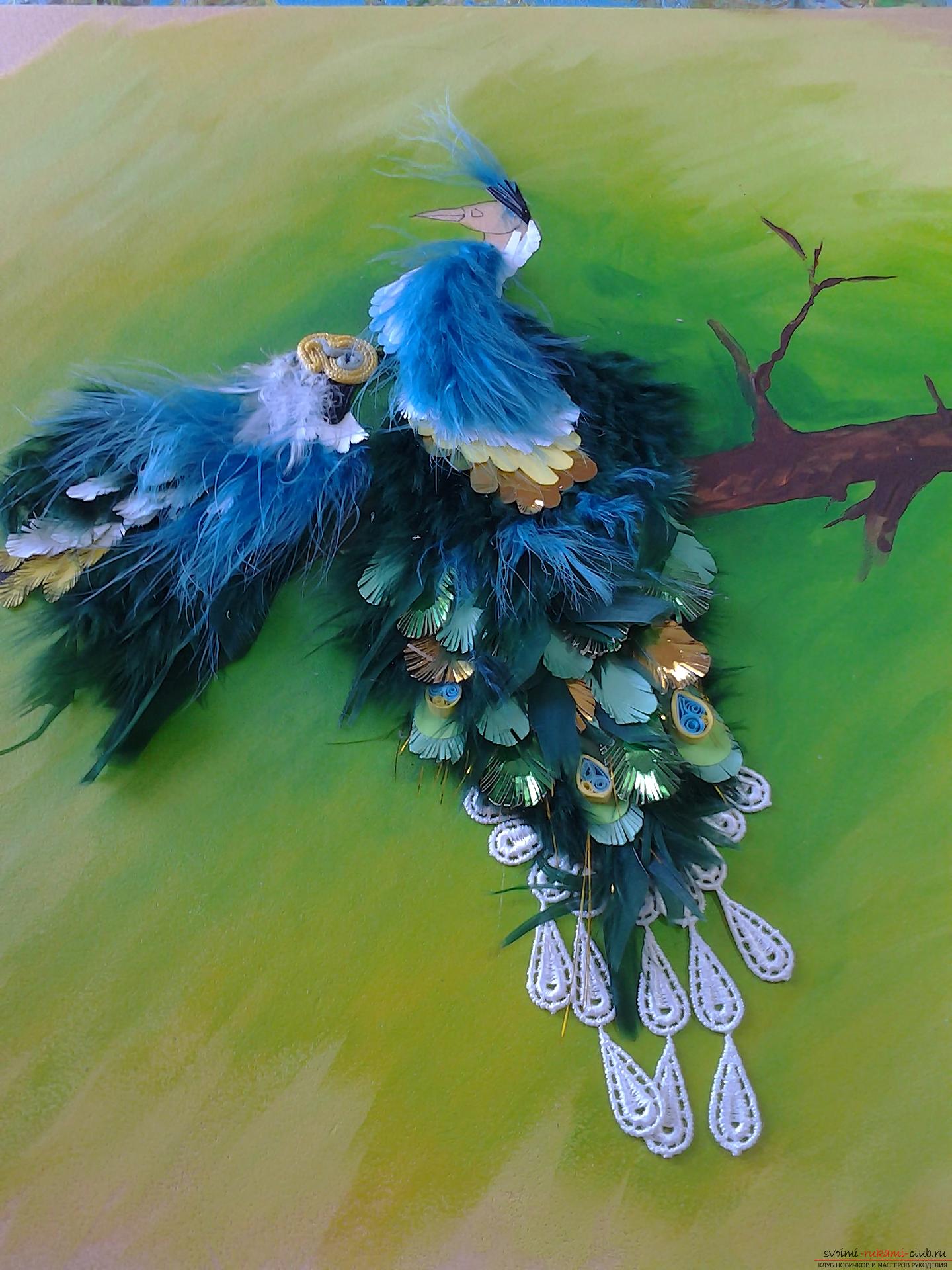 Original painting: birds on a branch. Photo №4