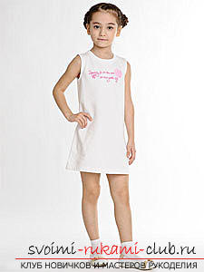 make a simple pattern of dresses for the girl with their own hands. Photo №7
