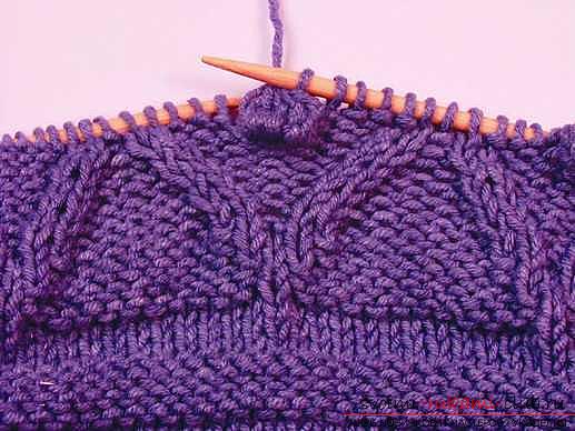 Knitting on knitting needles, knitting for knittingbeginners, knitting patterns on knitting needles, openwork patterns, how to knit openwork patterns, jacquard patterns, how to knit a lazy jacquard pattern with knitting needles, braids, master classes for knitting them .. Photo # 26