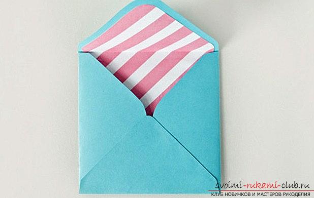 Scrapbooking a New Year's card-envelope with your own hands - a step-by-step master class. Photo №6