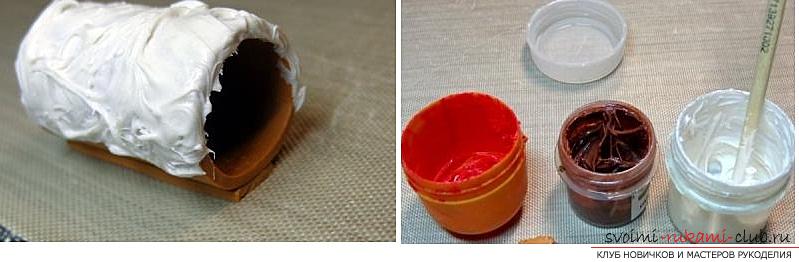 How to decorate glasses with polymer clay and how to make rings for napkins made of thermoplastic .. Photo # 32