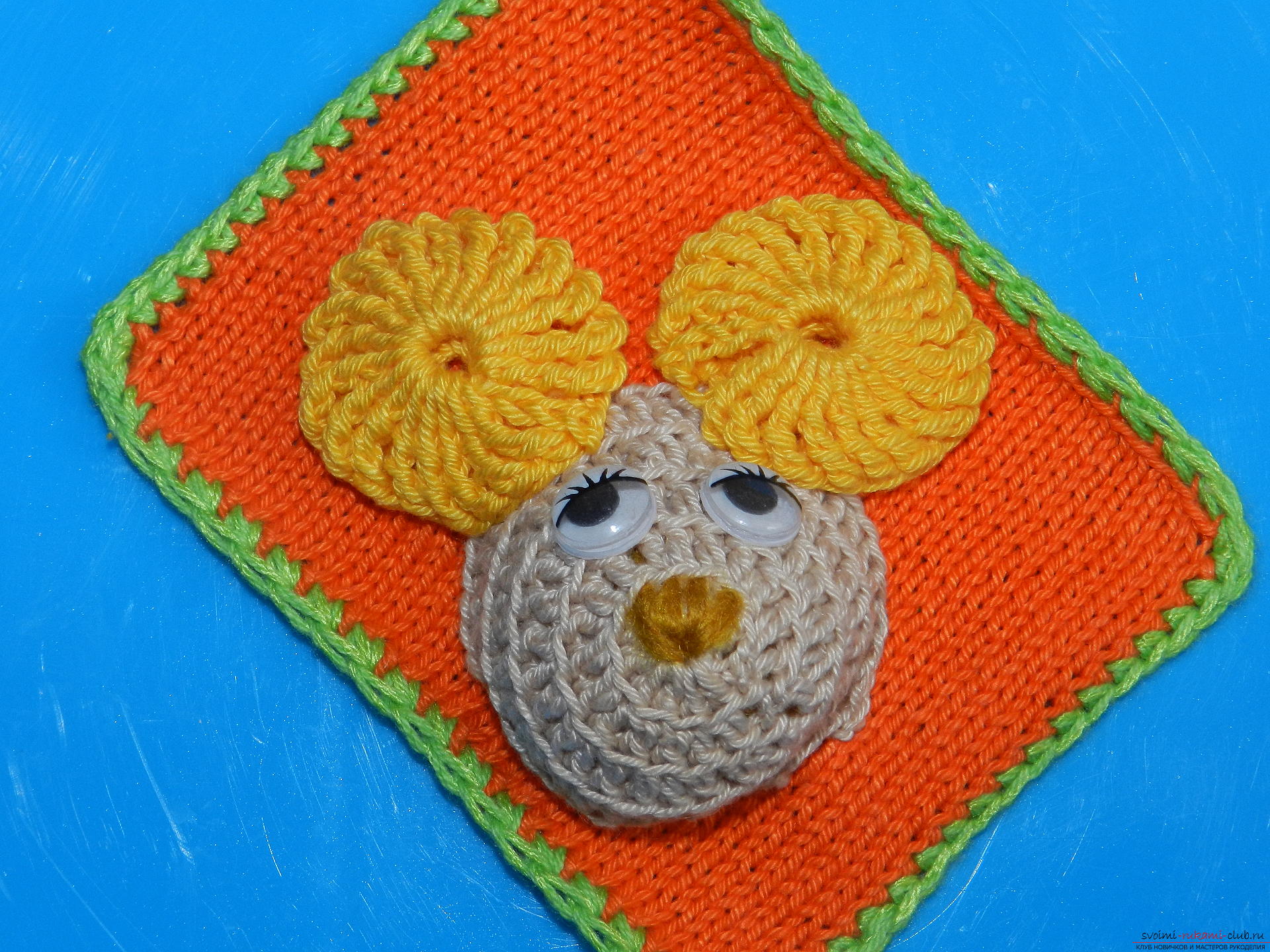 The master class will teach how to create a developing knitting cube for fine motor skills. Picture №10