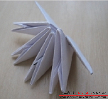 modular origami snowman. Photo №4