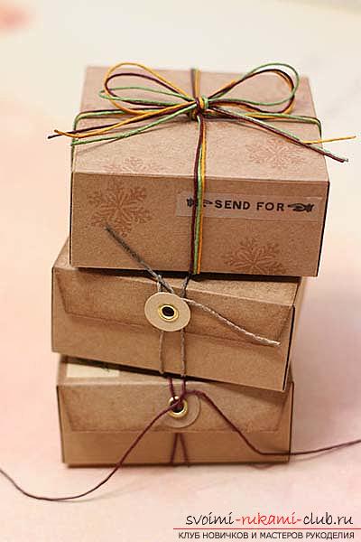 A lesson on making unusual gift wrapping for handmade soaps, tips and tricks .. Photo # 1