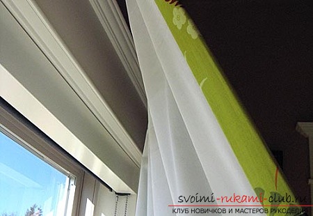 step-by-step photoinstruction to create bright curtains for the kitchen with your own hands. Photo №13