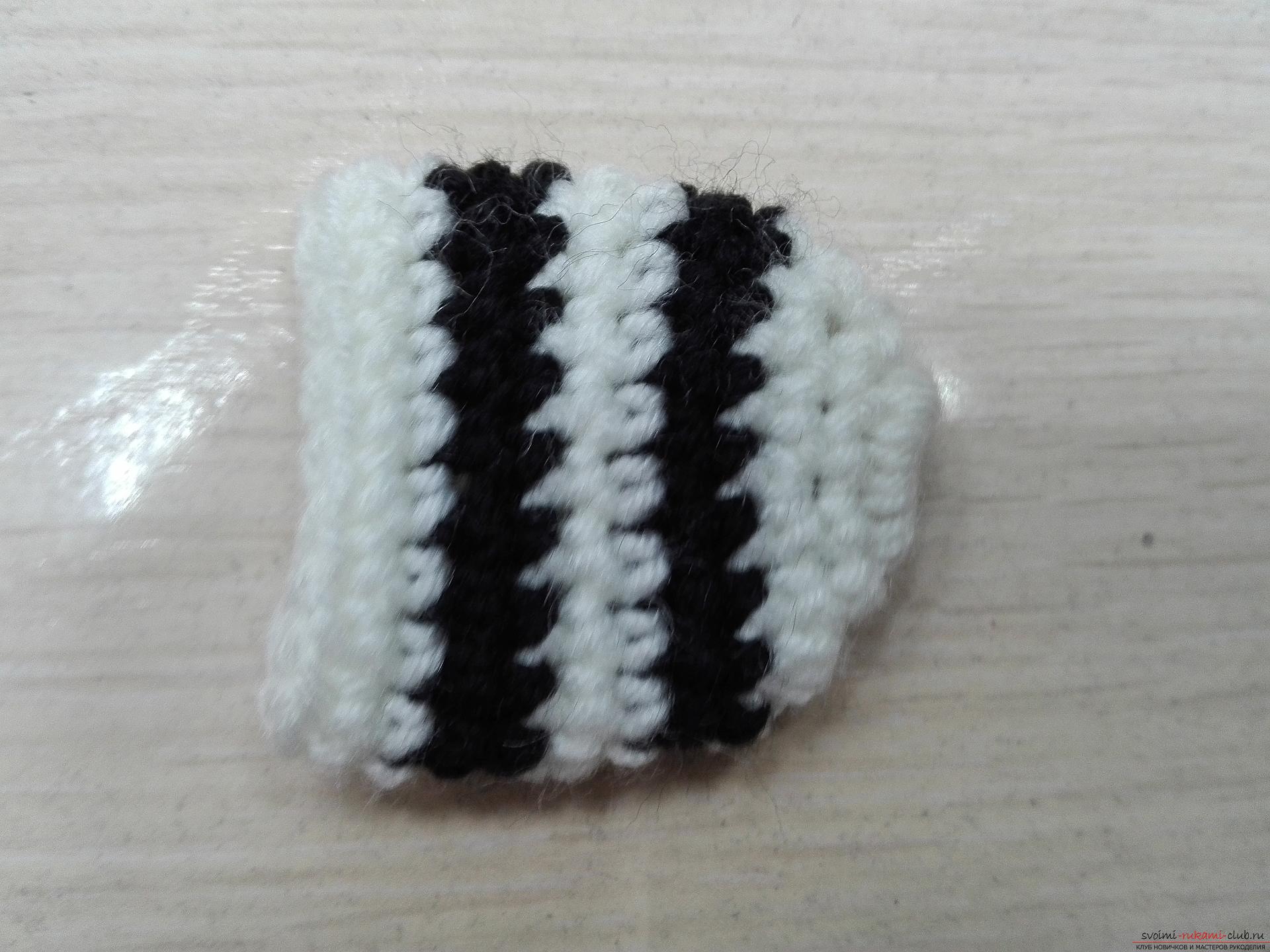 This master class toy itself teach how to tie a zebra crochet. Photo №7