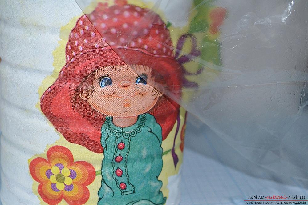 Photos for the lesson on decoupage banks. Photo №7