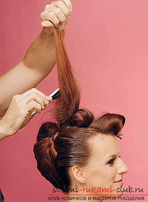 How to make an interesting wedding hairstyle for medium hair with your own hands. Photo Number 11