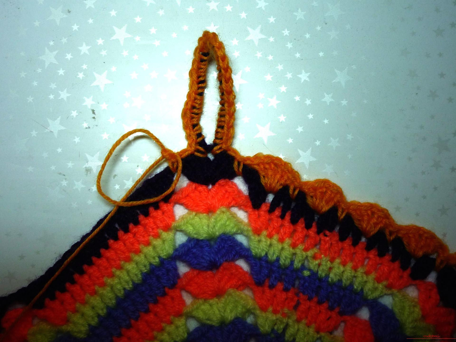 A master class of crocheting with a photo will teach how to tie a stand-tack. Photo №13