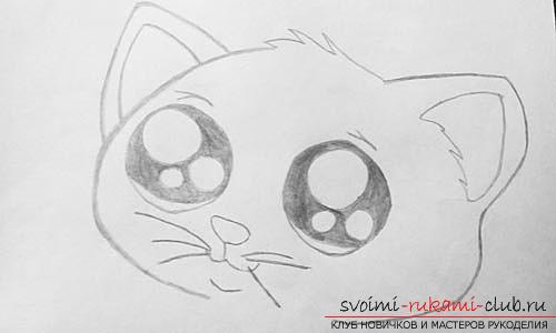 Master class in drawing a cat with a pencil. Photo №4