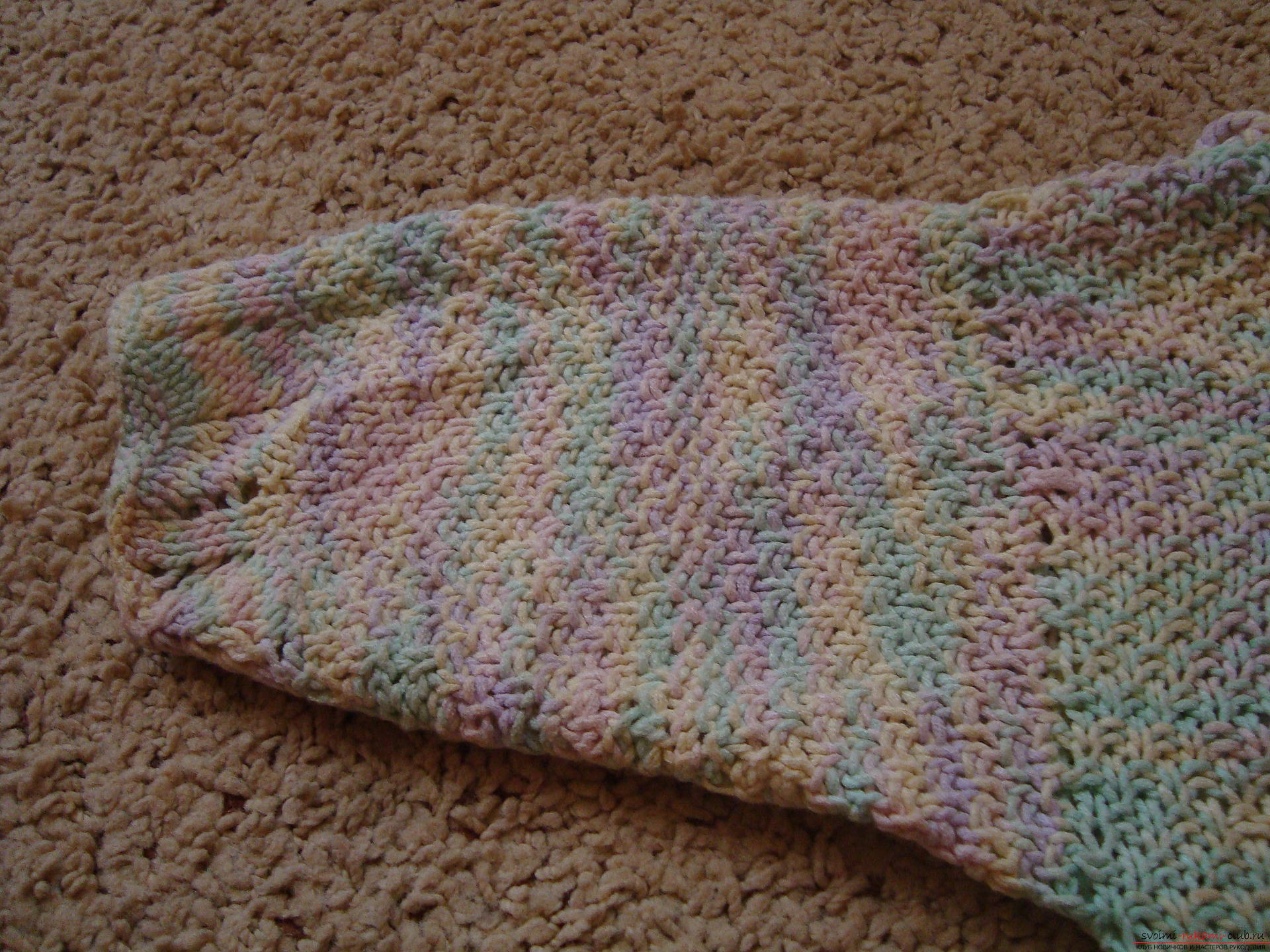 Photos for a lesson on knitting on knitting needles for a girl. Photo №8