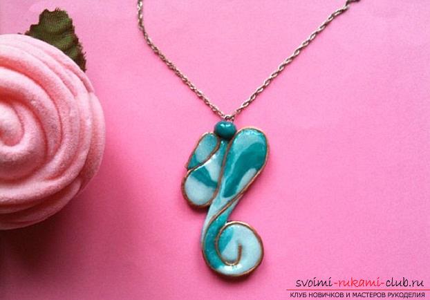 How to make a pendant or suspension of polymer clay with your own hands, master classes with photos. Photo №1