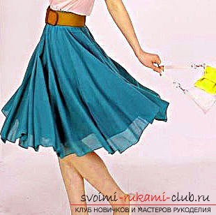 How to make a pattern of the skirt flap with your own hands. Photo №1