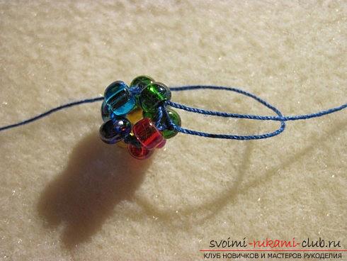 Master classes in the weaving of beads from beads of various sizes, photo finished products .. Photo # 11