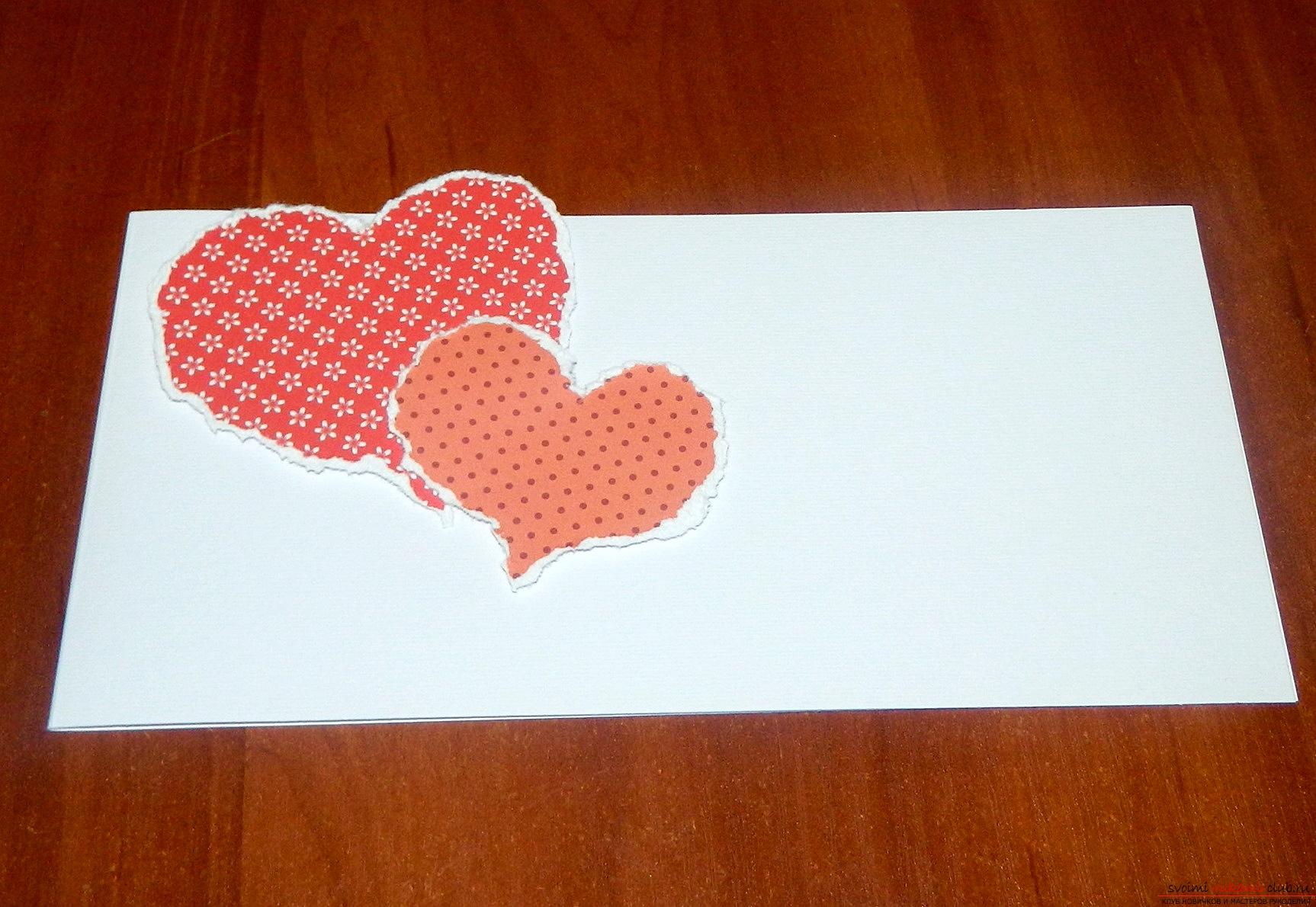 This master class will tell you how to make your own cards for Valentine's Day. Photo # 5