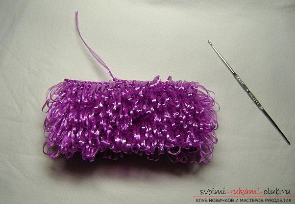 Crochet crochet crochet from polypropylene for beginners - work yourself. Photo №13