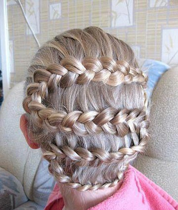 Schoolkapsels voor lang haar. Foto №5