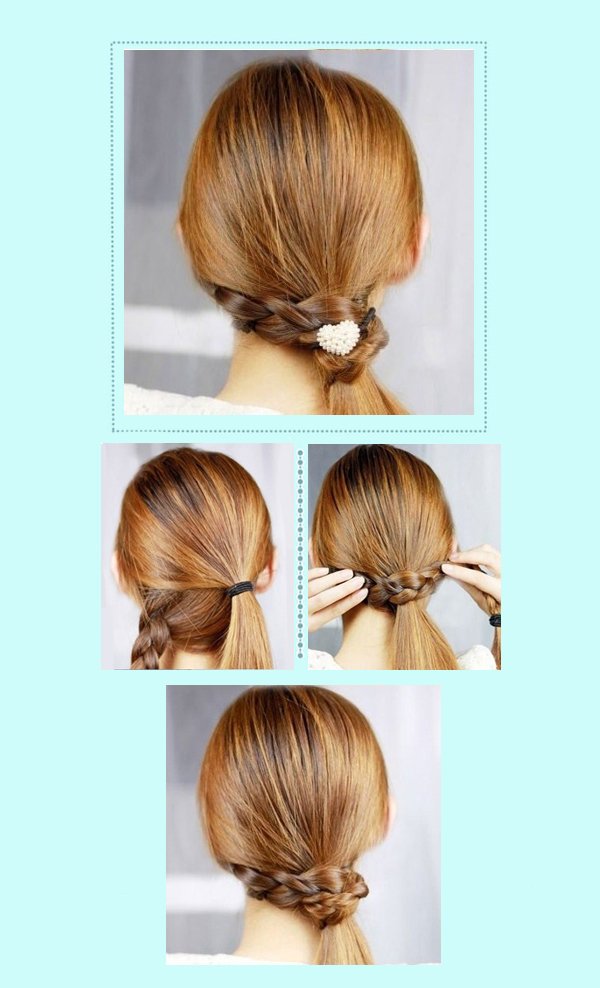 The most beautiful hairstyles for girls with their own hands. Picture №3