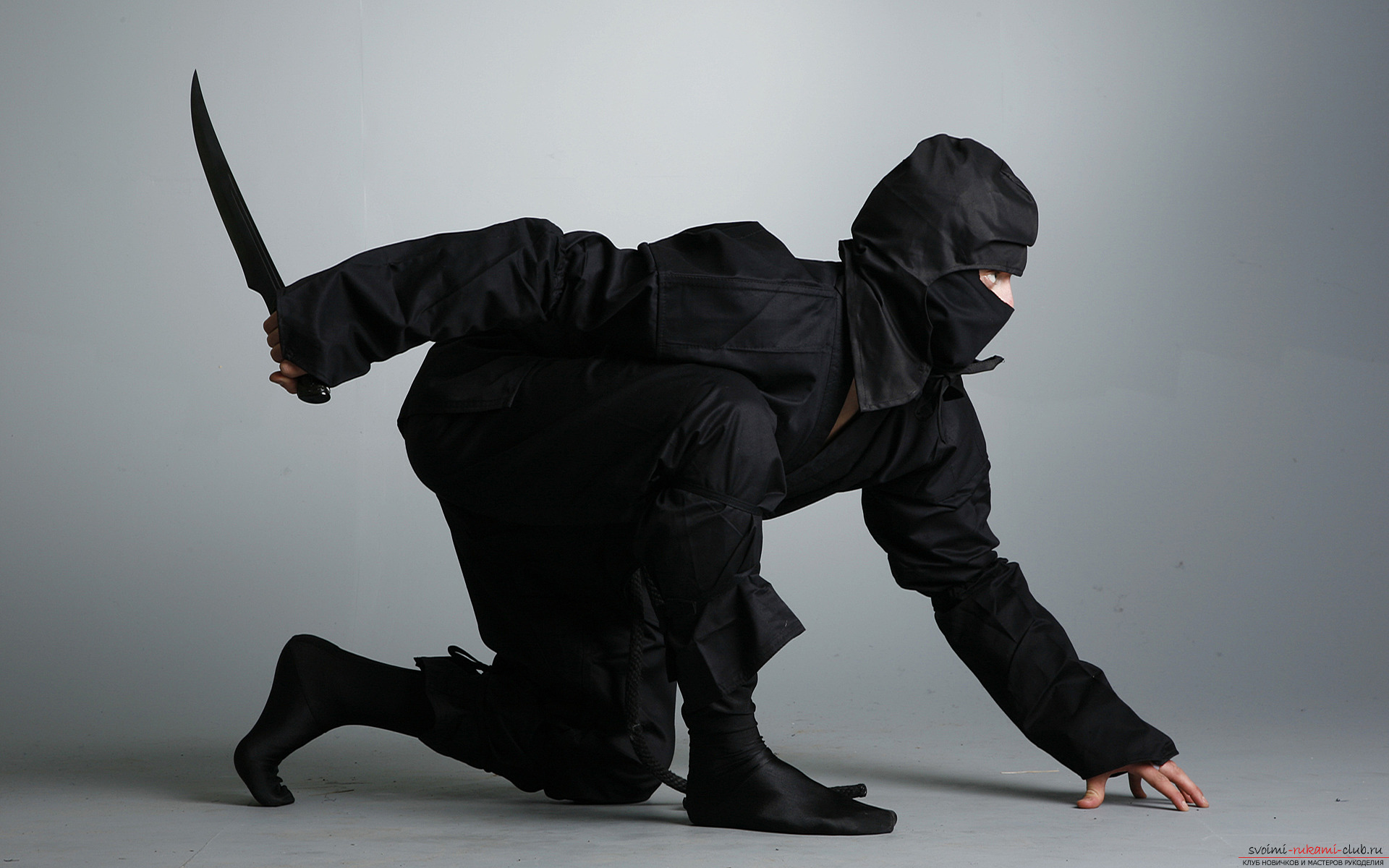 Ninja costume for the party. Dressing and photo of the suit with your own hands .. Photo # 2