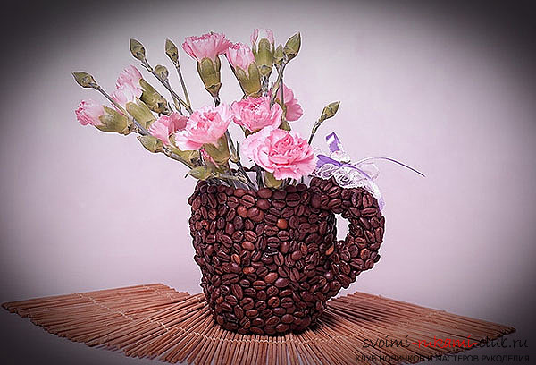 How to make from coffee beans original handmade items in the form of paintings, panels, 